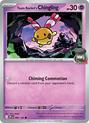 DRI Destined Rivals 085/244 Team Rocket's Chingling (Common - normal)