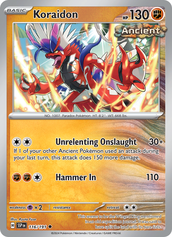 SSP Surging Sparks 116/252 Koraidon (Uncommon - reverse)