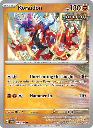 SSP Surging Sparks 116/252 Koraidon (Uncommon - reverse)