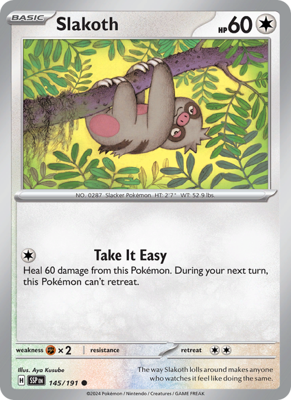 SSP Surging Sparks 145/252 Slakoth (Common - normal)
