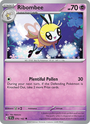 TEF Temporal Forces 076/218 Ribombee (Uncommon - reverse)