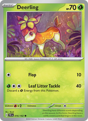 TEF Temporal Forces 016/218 Deerling (Common - reverse)