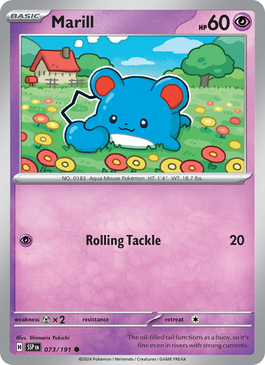 SSP Surging Sparks 073/252 Marill (Common - reverse)