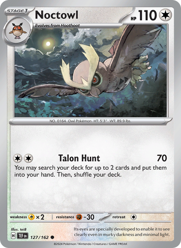 TEF Temporal Forces 127/218 Noctowl (Common - reverse)