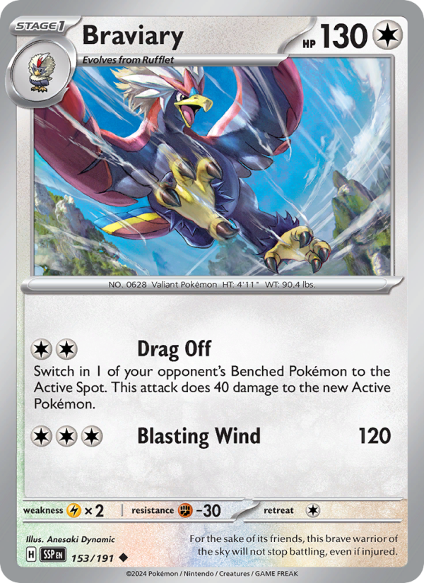 SSP Surging Sparks 153/252 Braviary (Uncommon - reverse)