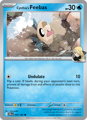 DRI Destined Rivals 052/244 Cynthia's Feebas (Common - reverse)