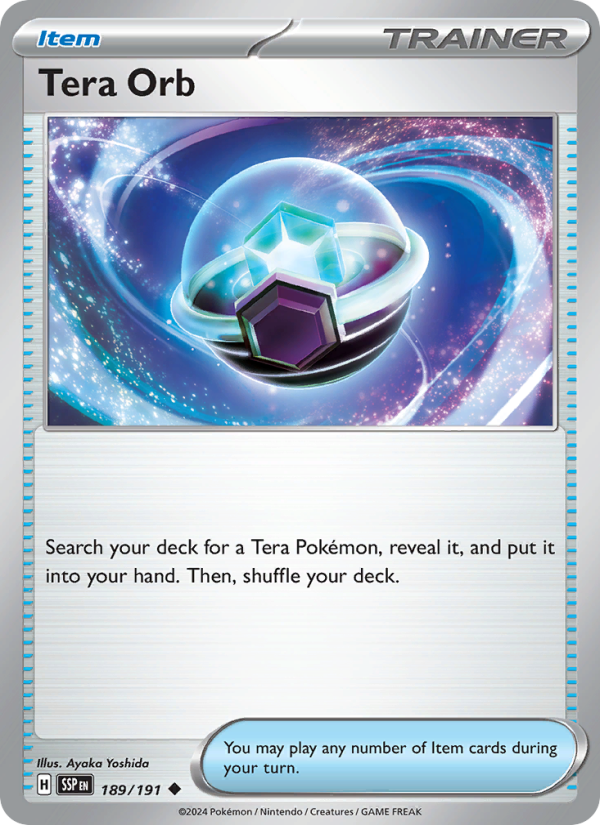 SSP Surging Sparks 189/252 Tera Orb (Uncommon - normal)