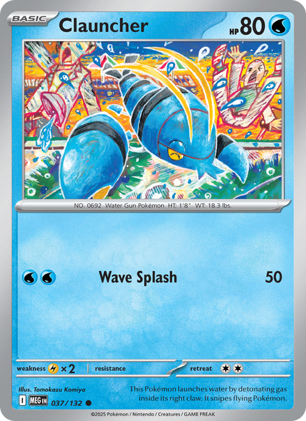 MEG Mega Evolution 037/188 Clauncher (Common - normal)