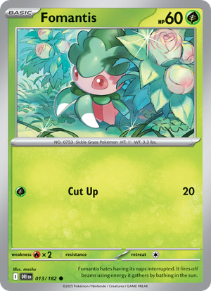 DRI Destined Rivals 013/244 Fomantis (Common - normal)