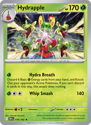 DRI Destined Rivals 018/244 Hydrapple (Rare - reverse)