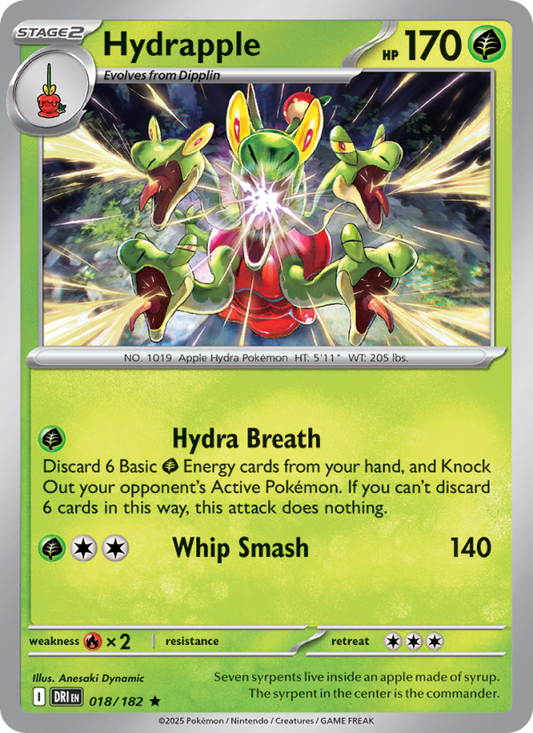 DRI Destined Rivals 018/244 Hydrapple (Rare - reverse)