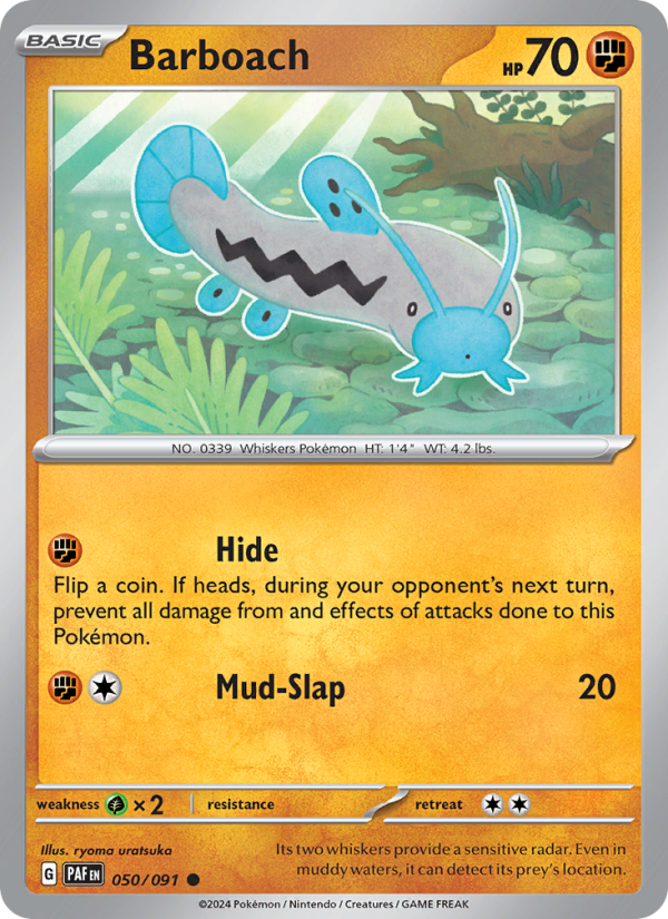 PAF Paldean Fates 050/245 Barboach (Common - normal)