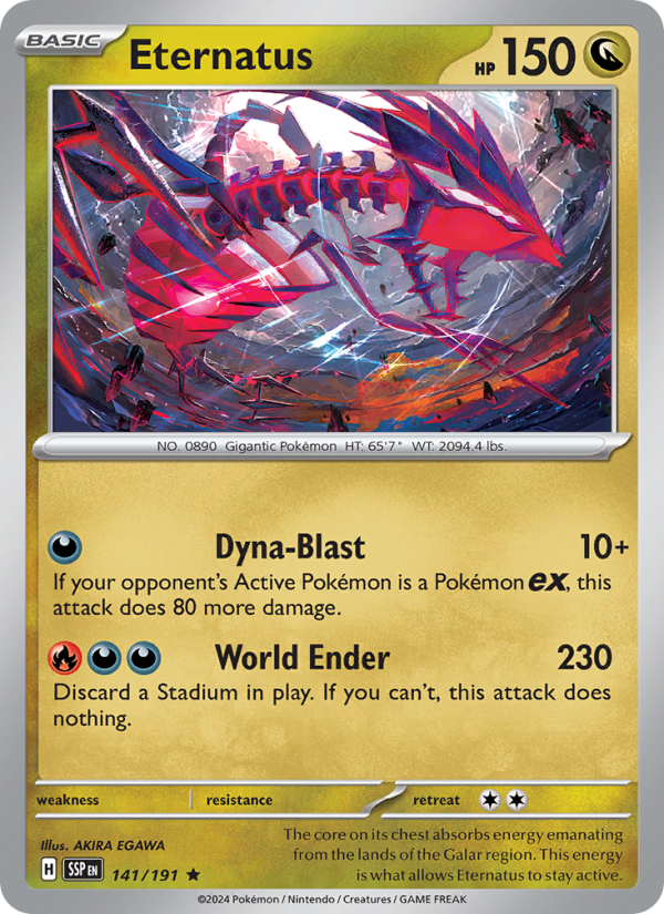 SSP Surging Sparks 141/252 Eternatus (Rare - holo)