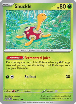 MEG Mega Evolution 011/188 Shuckle (Uncommon - normal)