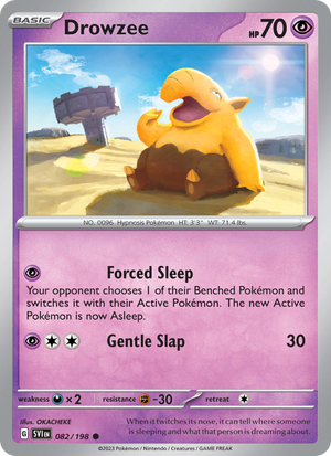 SV Scarlet & Violet 082/258 Drowzee (Common - reverse)