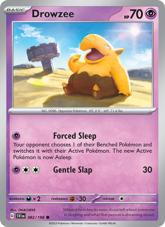SV Scarlet & Violet 082/258 Drowzee (Common - reverse)