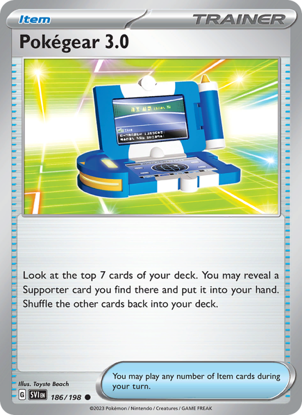 SV Scarlet & Violet 186/258 Pokégear 3.0 (Common - reverse)