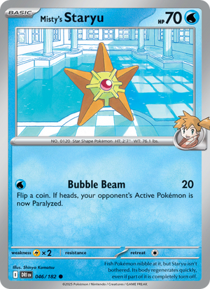 DRI Destined Rivals 046/244 Misty's Staryu (Common - normal)