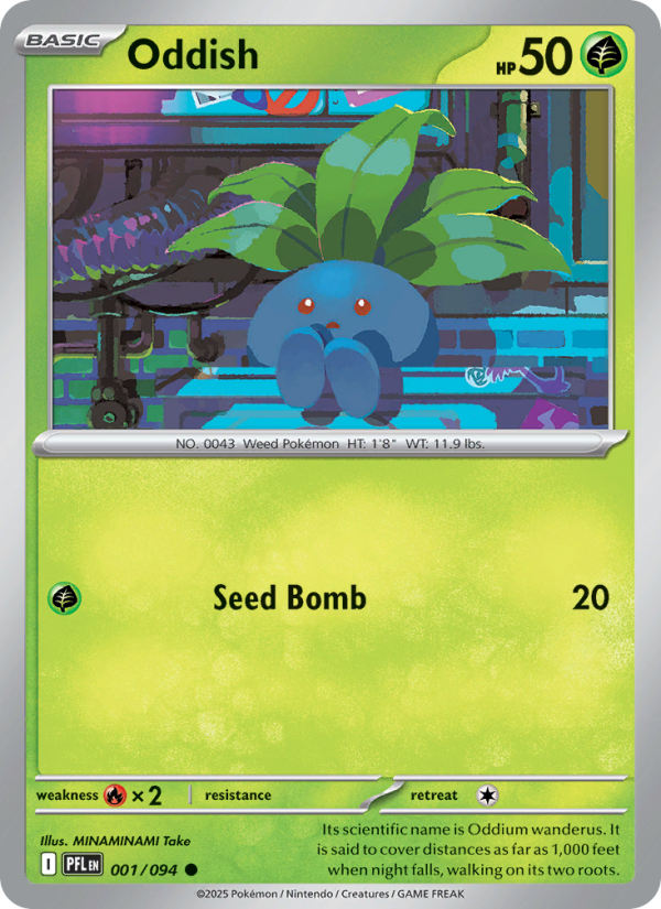 PFL Phantasmal Flames 001/130 Oddish (Common - normal)