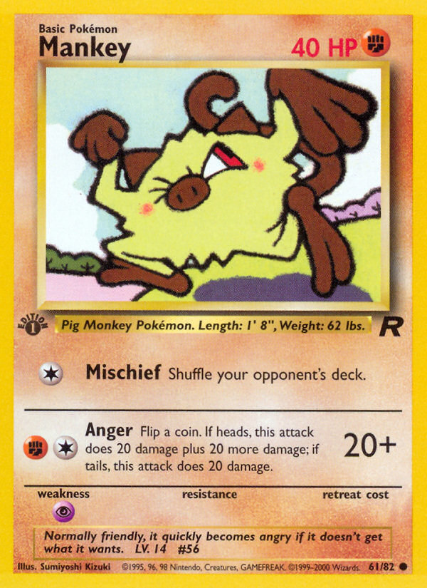 RO Team Rocket 61/83 Mankey (Common - normal)