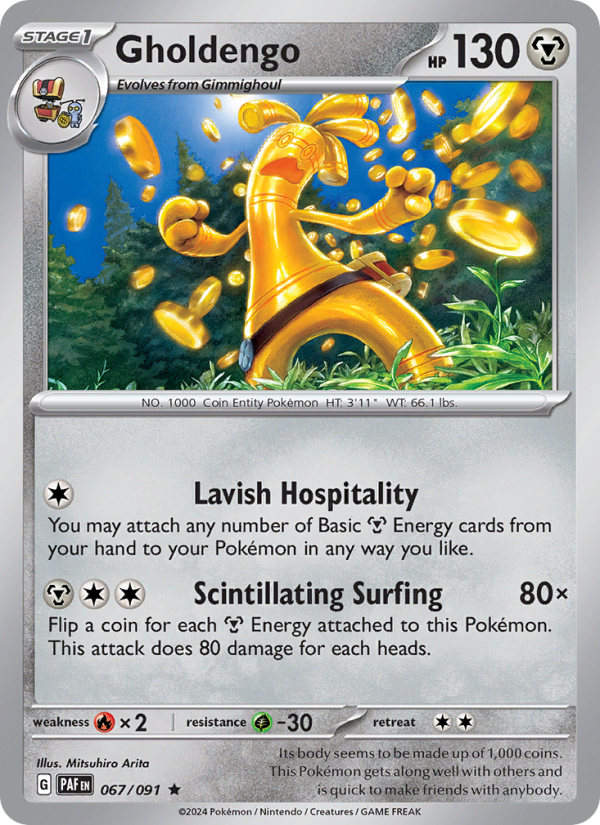PAF Paldean Fates 067/245 Gholdengo (Rare - holo)