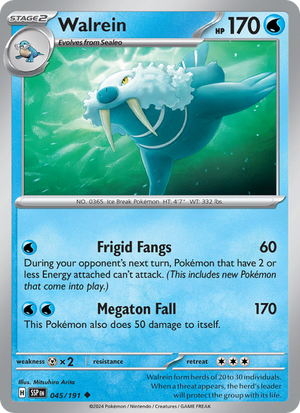 SSP Surging Sparks 045/252 Walrein (Uncommon - reverse)