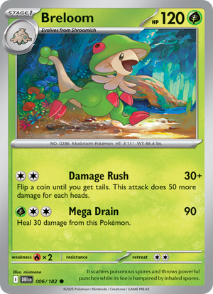 DRI Destined Rivals 006/244 Breloom (Common - normal)