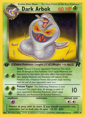 RO Team Rocket 19/83 Dark Arbok (Rare - normal-1st-edition)