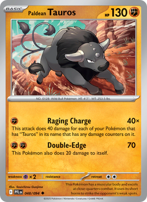 PFL Phantasmal Flames 048/130 Paldean Tauros (Uncommon - holo)