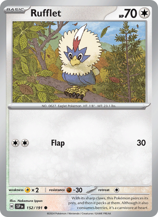 SSP Surging Sparks 152/252 Rufflet (Common - normal)