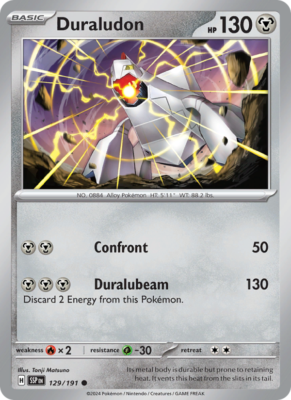 SSP Surging Sparks 129/252 Duraludon (Common - reverse)