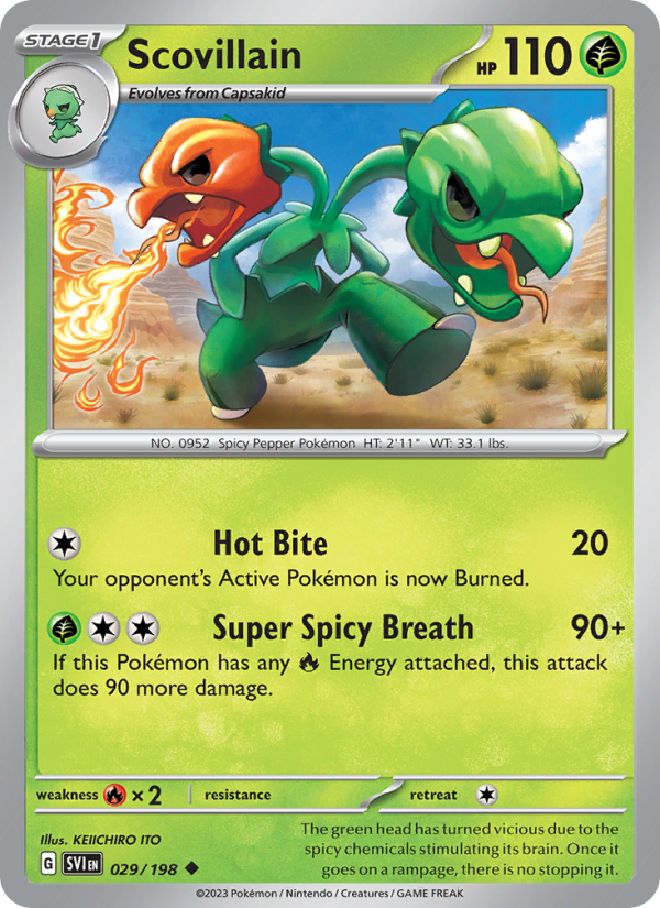 SV Scarlet & Violet 029/258 Scovillain (Uncommon - reverse)