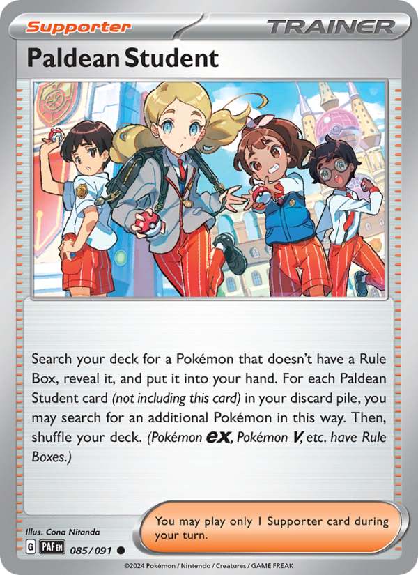 PAF Paldean Fates 085/245 Paldean Student (Common - normal)