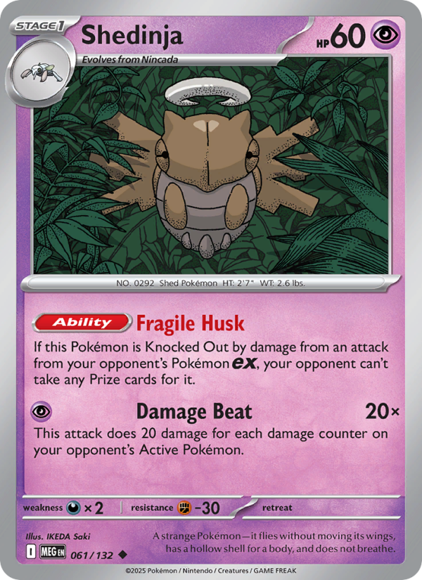 MEG Mega Evolution 061/188 Shedinja (Uncommon - normal)
