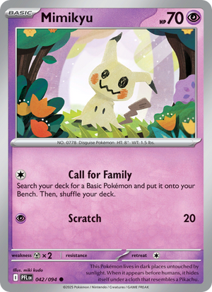PFL Phantasmal Flames 042/130 Mimikyu (Common - reverse)