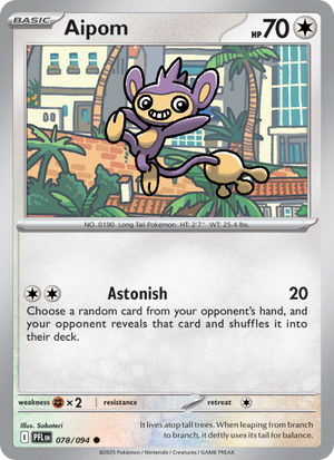 PFL Phantasmal Flames 078/130 Aipom (Common - holo)
