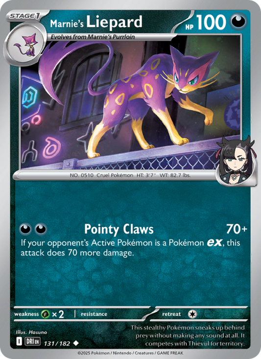 DRI Destined Rivals 131/244 Marnie's Liepard (Uncommon - normal)