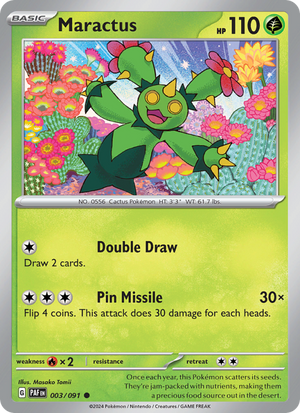 PAF Paldean Fates 003/245 Maractus (Common - normal)