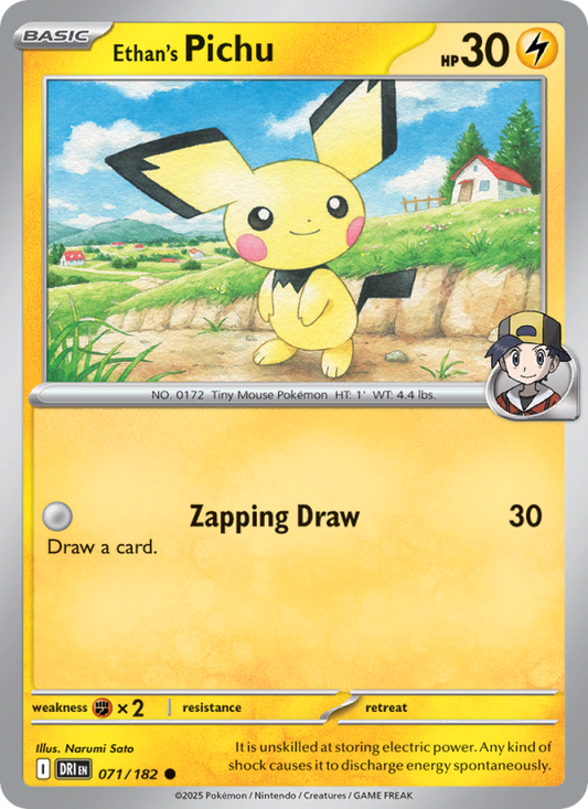 DRI Destined Rivals 071/244 Ethan's Pichu (Common - normal)