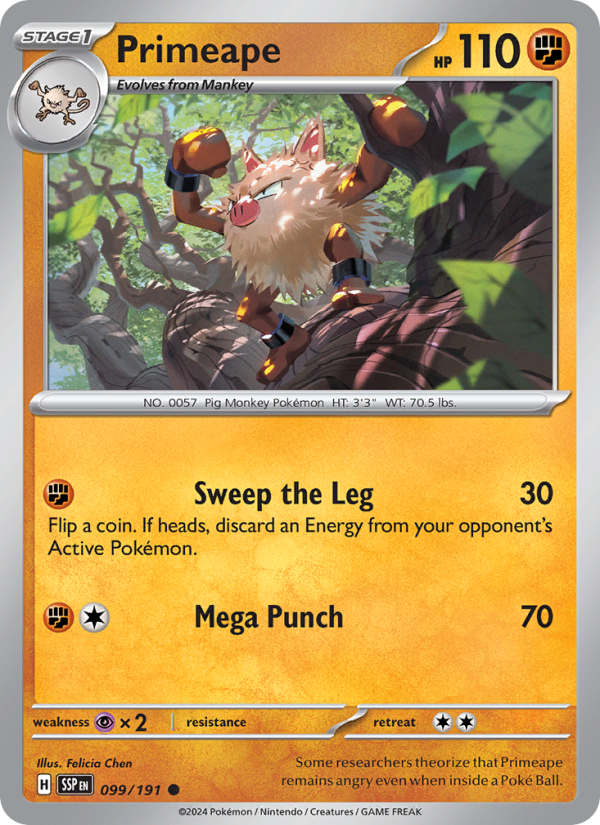 SSP Surging Sparks 099/252 Primeape (Common - normal)