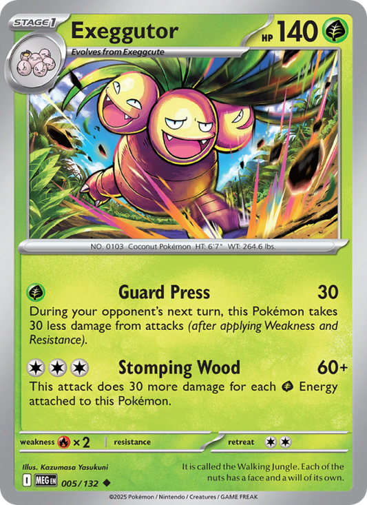 MEG Mega Evolution 005/188 Exeggutor (Uncommon - reverse)