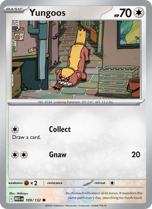 MEG Mega Evolution 109/188 Yungoos (Common - normal)