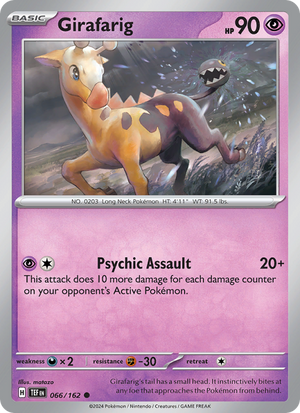 TEF Temporal Forces 066/218 Girafarig (Common - normal)