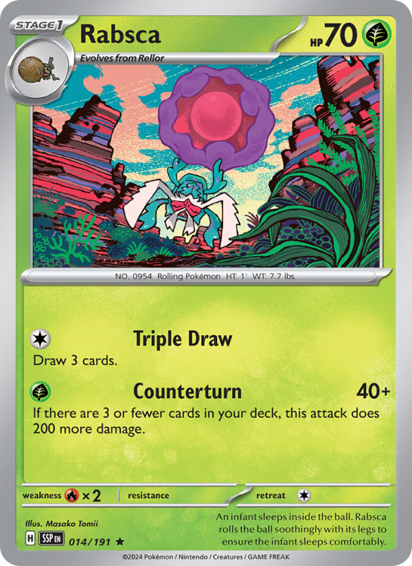 SSP Surging Sparks 014/252 Rabsca (Rare - reverse)