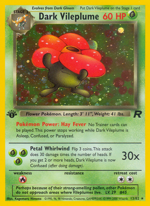 RO Team Rocket 13/83 Dark Vileplume (Rare - holo)