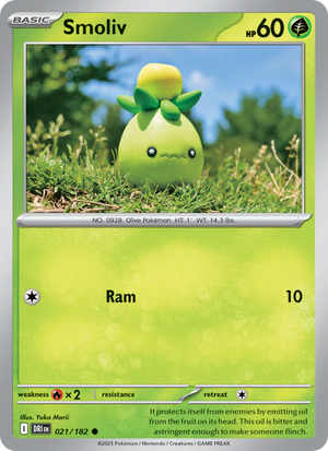 DRI Destined Rivals 021/244 Smoliv (Common - normal)