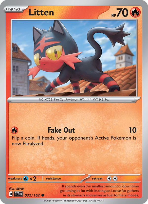 TEF Temporal Forces 032/218 Litten (Common - reverse)