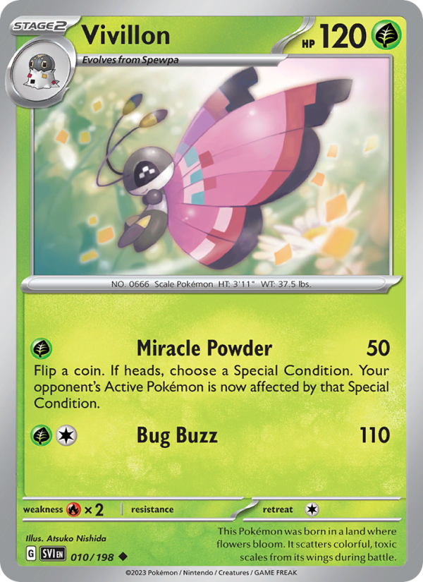 SV Scarlet & Violet 010/258 Vivillon (Uncommon - normal)