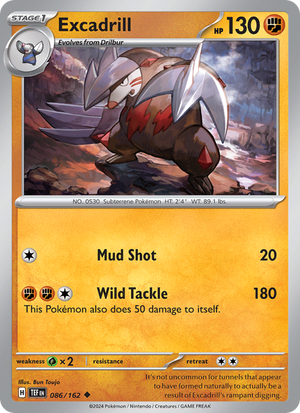 TEF Temporal Forces 086/218 Excadrill (Uncommon - normal)