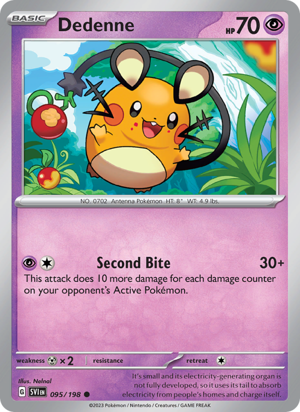 SV Scarlet & Violet 095/258 Dedenne (Common - reverse)